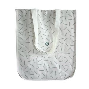 Lululemon Athletica Large Shopping Bag, Color White, NEW